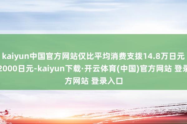 kaiyun中国官方网站仅比平均消费支拨14.8万日元多出2000日元-kaiyun下载·开云体育(中国)官方网站 登录入口